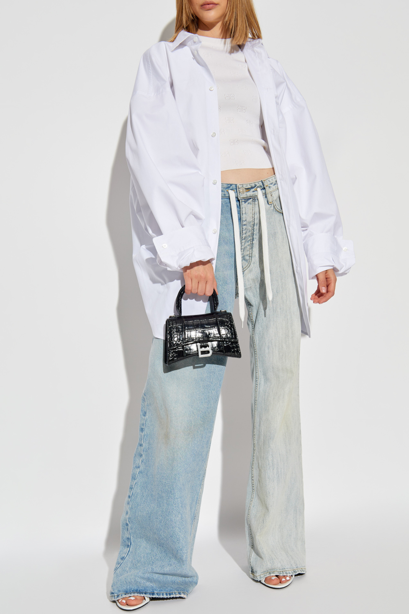 Balenciaga Oversize shirt with pocket | Women's Clothing
